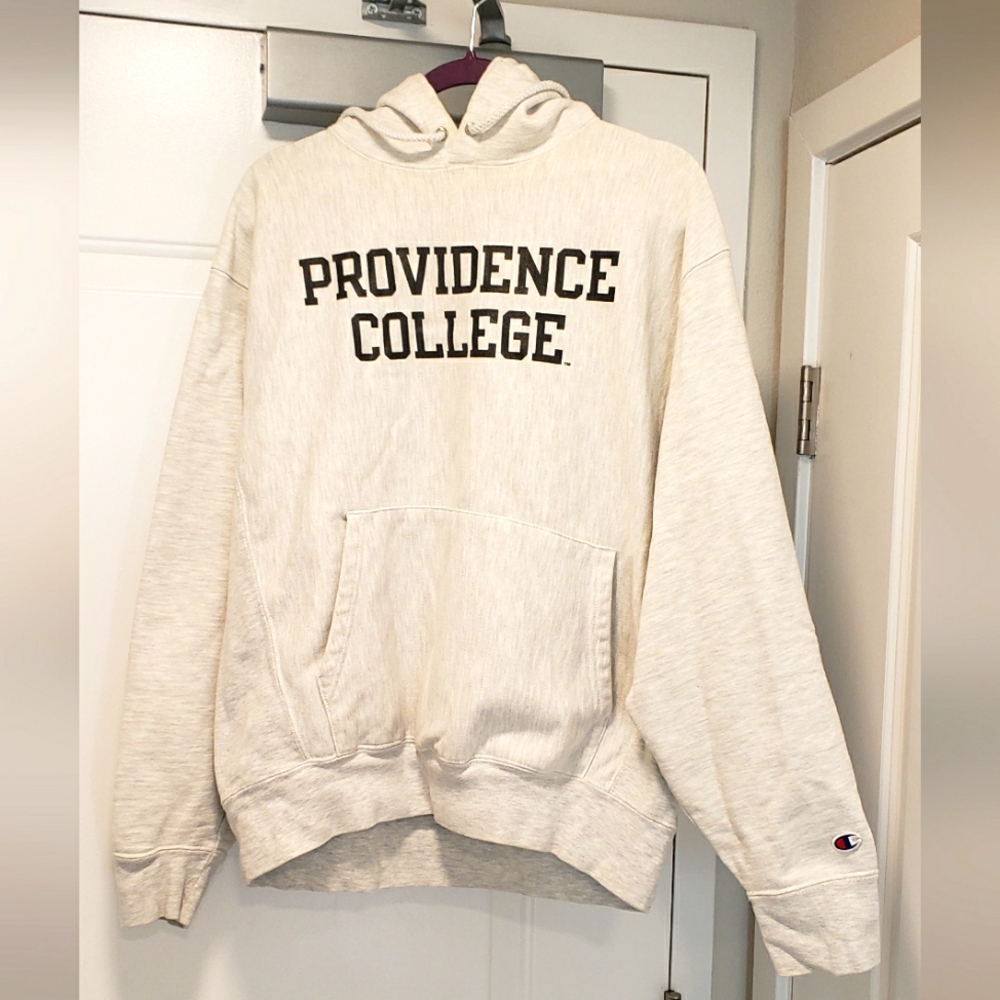 Vintage Champion Hoodie Reverse Weave 2000s Providence College Medium